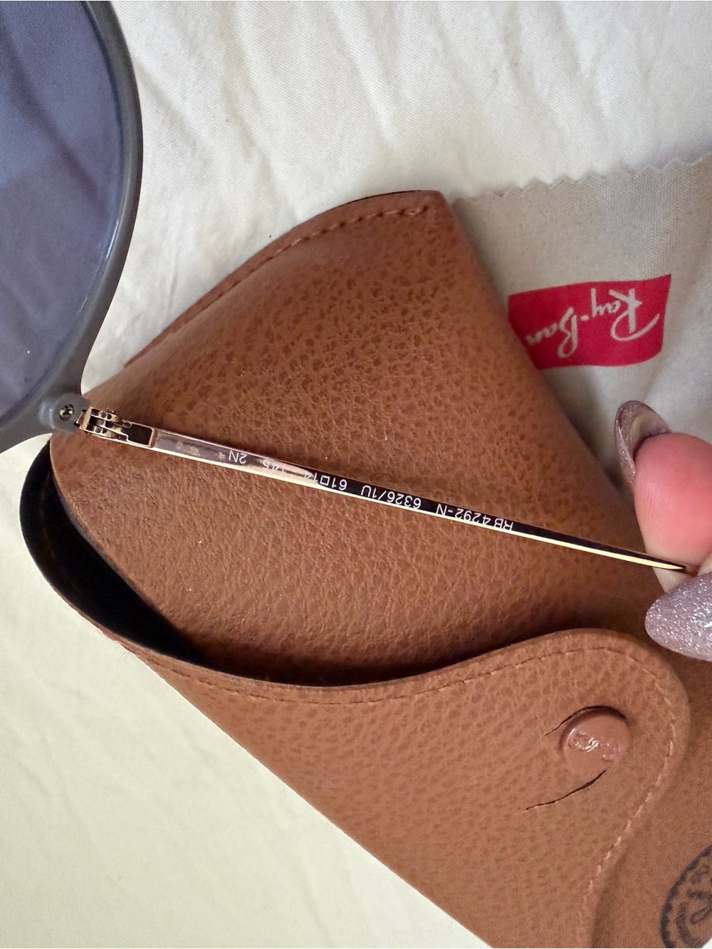 Ray-Ban Aviator Sunglasses Blue Gradient Lenses - Picture 4 of 5